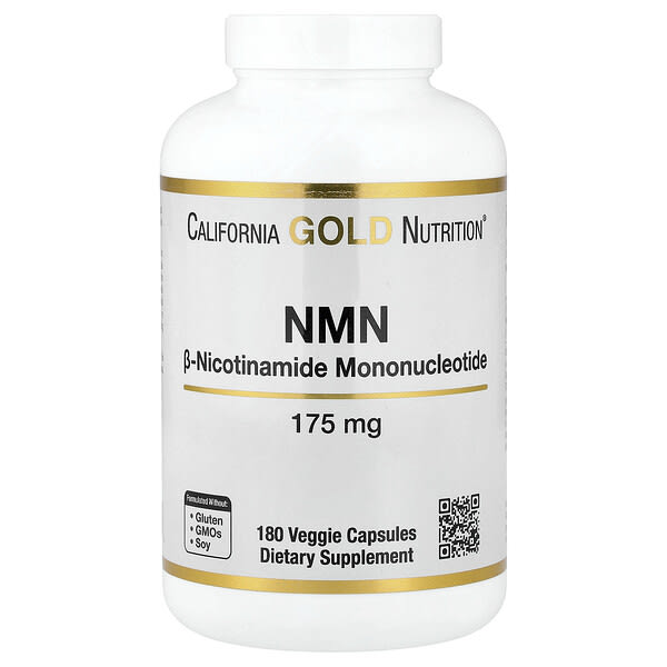 cgn02335_v_238.jpg NMN, 175 мг, 180 растительных капсул — California Gold Nutrition