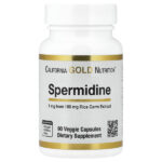 спермидин, экстракт ростков риса, 1 мг, 90 растительных капсул — California Gold Nutrition