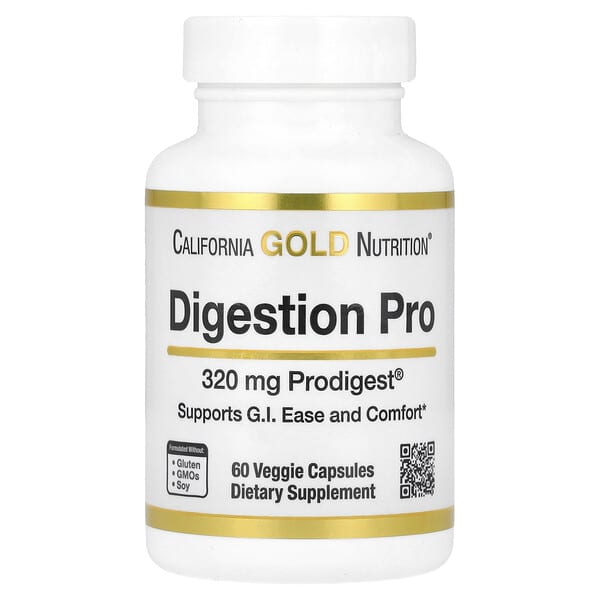 cgn02396_v_11.jpg Digestion Pro с ProDigest®, растительная смесь экстрактов артишока и имбиря для поддержки пищеварения, 320 мг, 60 растительных капсул — California Gold Nutrition