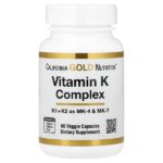 комплекс витаминов группы K, 60 растительных капсул — California Gold Nutrition
