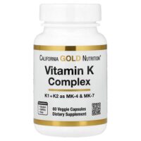 комплекс витаминов группы K, 60 растительных капсул — California Gold Nutrition