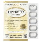 LactoBif® 30, пробиотики, 30 млрд КОЕ, 120 растительных капсул — California Gold Nutrition