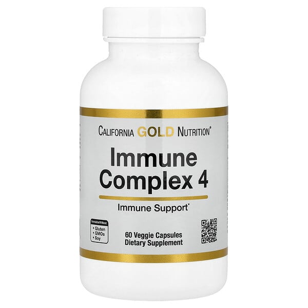 cgn02545_v_9.jpg Immune Complex 4, комплекс для укрепления иммунитета, 60 растительных капсул — California Gold Nutrition