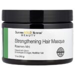 Beauty, укрепляющая маска для волос, биотин, розмарин и мята, 340 г (12 унций) — California Gold Nutrition