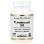 Akkermansia 30B, аккермансия, 60 вегетарианских капсул — California Gold Nutrition
