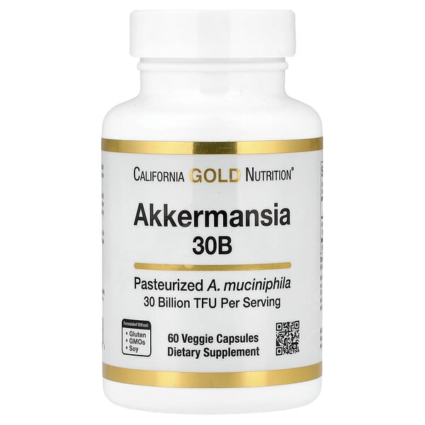 cgn10006_v_9.jpg Akkermansia 30B, аккермансия, 60 вегетарианских капсул — California Gold Nutrition