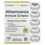 Akkermansia Immune Complex, комплекс с аккермансией для укрепления иммунитета + пробиотики, 60 растительных капсул — California Gold Nutrition