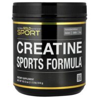 Sport, Creatine Sports Formula™, со смесью аминокислот, бета-аланином, соком свёклы и кокосом, 514 г — California Gold Nutrition