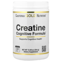 Creatine Cognitive Formula™, с L-лейцином, голубикой, кокосом и экстрактом винограда, 354 г — California Gold Nutrition