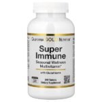 Super Immune, мультивитамины для сезонного оздоровления, 240 таблеток — California Gold Nutrition