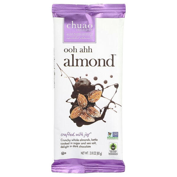 chc00452_v_3.jpg Ohh Ohh Almond™, темный шоколад, 80 г (2,8 унции) — Chuao Chocolatier