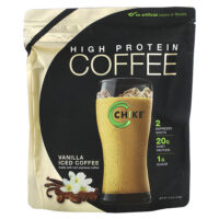 Кофе со льдом с высоким содержанием протеина, ваниль, 413 г (14,6 унции) — Chike Nutrition