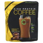 High Protein Iced Coffee, Chocolate Caramel, 15.3 oz (434 g) — Chike Nutrition