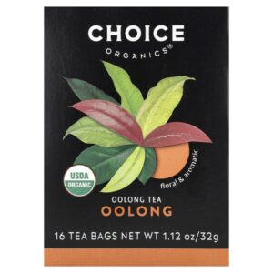 Oolong Tea, улун, 16 чайных пакетиков, 32 г (1,12 унции) — Choice Organics