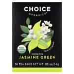 зеленый чай, зеленый жасмин, 16 чайных пакетиков, 24 г (0,85 унции) — Choice Organics
