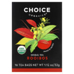 Herbal Tea, ройбуш, без кофеина, 16 чайных пакетиков, 32 г (1,12 унции) — Choice Organics