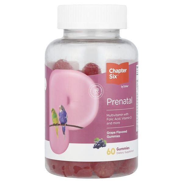 chx04139_v_8.jpg жевательные таблетки для беременных, со вкусом винограда, 60 шт. — Chapter Six