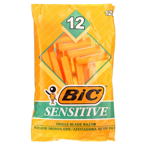 cib70841_v_6.jpg Sensitive, одноразовые бритвенные станки с одним лезвием, 12 шт. — BIC