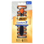 Комфорт 3`` 1 ручка, 6 картриджей — BIC