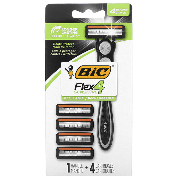 cib72655_v_5.jpg Flex 4 Sensitive, 1 станок, 4 картриджа — BIC