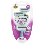 Soleil Sensitive Advanced, одноразовые бритвенные станки, 2 шт. — BIC
