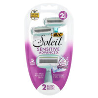 Soleil Sensitive Advanced, одноразовые бритвенные станки, 2 шт. — BIC