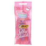 Silky Touch, одноразовые бритвенные станки, 10 шт. — BIC