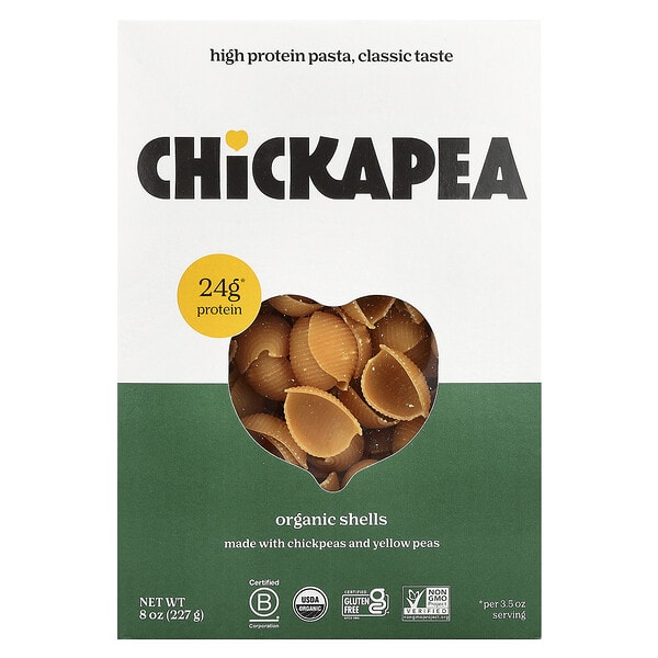 ckp86805_v_32.jpg Органические ракушки, 227 г (8 унций) — Chickapea