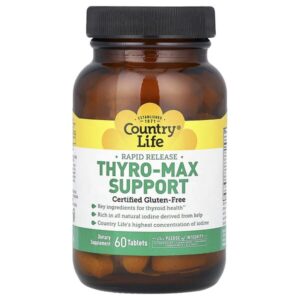 Thyro-Max Support, поддержка щитовидной железы, 60 таблеток — Country Life