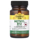 метил B12, с ягодным вкусом, 50 пастилок — Country Life