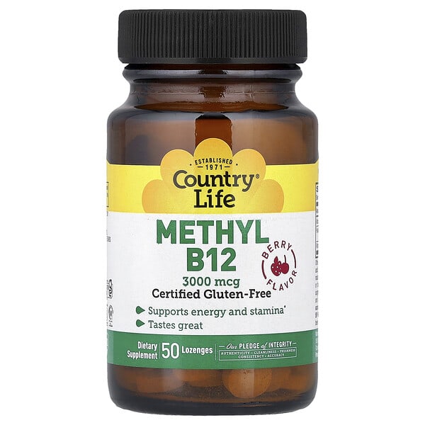 clf01646_v_48.jpg метил B12, с ягодным вкусом, 50 пастилок — Country Life