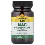NAC, 750 мг, 30 веганских капсул — Country Life