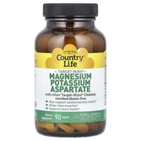 Target-Mins®, магний, калий, аспартат, 90 таблеток — Country Life