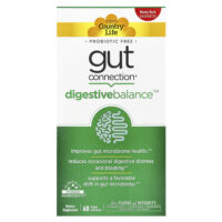Gut Connection® Digestive Balance™, 60 веганских капсул — Country Life