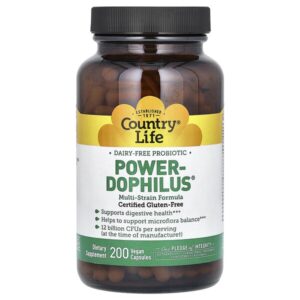 Power-Dophilus, 200 веганских капсул — Country Life