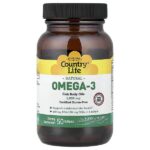 Naturals Omega-3, 1000 мг, 50 мягких таблеток — Country Life