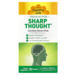 Sharp Thought, тройное действие, 30 капсул — Country Life