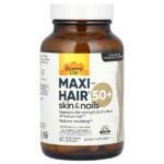 Maxi-Hair, Skin & Nails, 50+, 60 вегетарианских капсул — Country Life