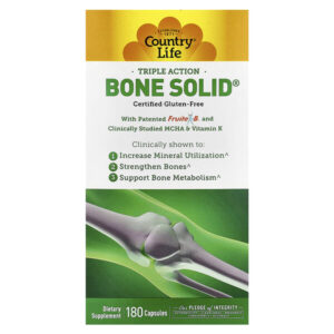 Triple Action Bone Solid®, 180 капсул — Country Life