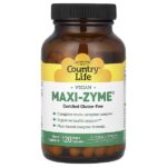 Maxi-Zyme, 120 веганских капсул — Country Life