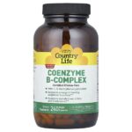 коэнзимный комплекс витаминов группы B, 240 веганских капсул — Country Life