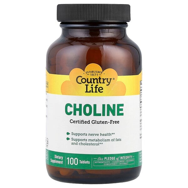 clf06510_v_35.jpg холин, 100 таблеток — Country Life
