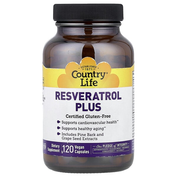 clf07318_v_79.jpg Resveratrol Plus, ресвератрол, 120 веганских капсул — Country Life