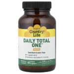 Daily Total One®, без железа, 60 веганских капсул — Country Life