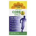 Core Daily® 1, мультивитаминный комплекс для мужчин, 60 таблеток — Country Life