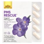 PMS Rescue™, таргетированная поддержка при ПМС, 60 веганских капсул — Country Life