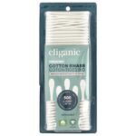 Органические ватные палочки, 500 бумажных палочек — Cliganic