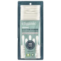 Органические ватные палочки, 500 бумажных палочек — Cliganic