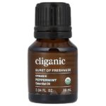 Органическое эфирное масло, перечная мята, 10 мл (0,34 жидк. Унции) — Cliganic