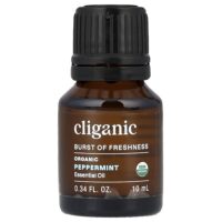 Органическое эфирное масло, перечная мята, 10 мл (0,34 жидк. Унции) — Cliganic